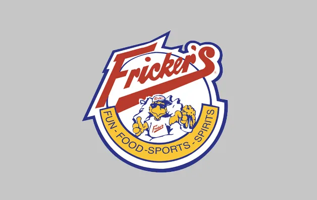 Ficker's logo featuring a cartoon character at the center and a yellow ring reading Fun - Food - Sports - Spirits.